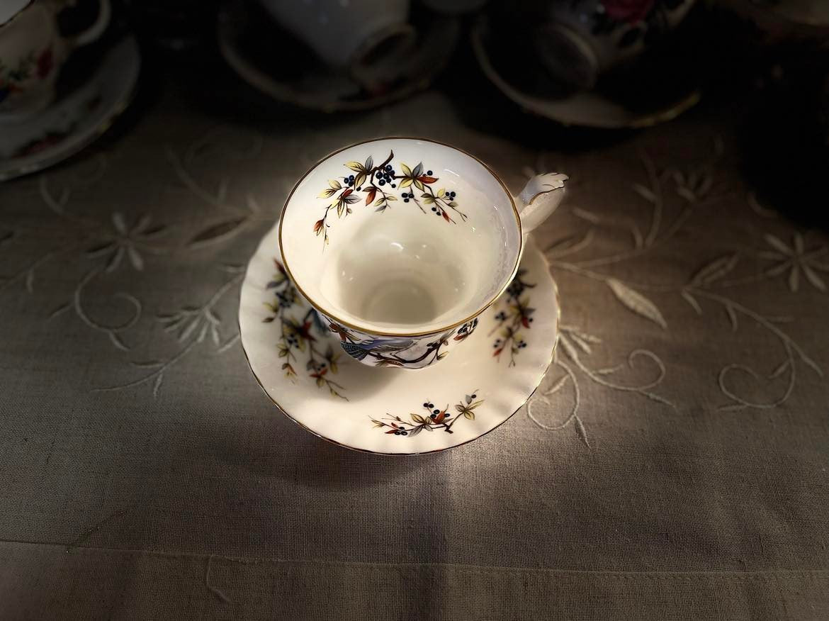 Royal Albert 'Blue Jay' Tea Cup & Saucer Set